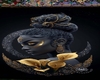black lady in gold