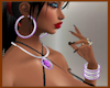 SB~Purp-Dmd Jewelry Set