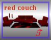 -T- Red couch set
