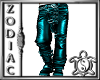Teal Leather pants
