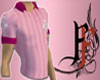 Red & Pink Stripe Polo