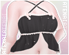 ❄ Ruffle Top Black/Pe