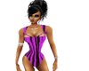 purple swimming cossie