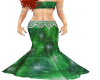 goddess gown star green