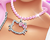 Pink Kitty Necklace