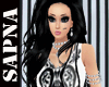 [SY]white black anarkali