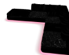 pink blk sofa