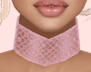 E* Pink Lace Choker