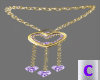 Purple Diamond Necklace 