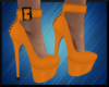 IVI Orange Buckle Heels