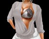 Silver Hot Sweater Top