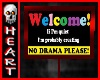 CREATOR WELCOME SIGN