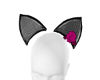 Lace Rose Cat Ears Pink
