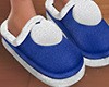 Fur Slippers Blue