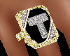 Diamond & Gold Ring "T"