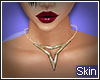 Skin| Tristar gold neckl