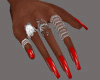A* Red Nails - Rings