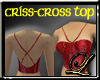 ~L~Criss-Cross Top-Red