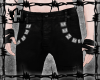 |H| Black Buckles Pants
