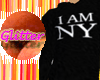 I am NY hoody-txtr blk