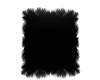 SILK BLACK FUR RUG