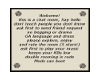 Chat welcome sign