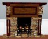 Animated Stone Fireplace
