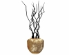 Gold/Blk Decorative Vase