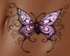 butterfly tattoo belly