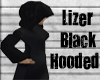 lizer black hooded robe