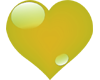Shiny Yellow Heart