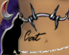 Barbwire Cat tattoo