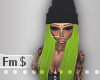 $ Blk Beanie Green