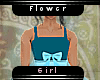 Flower Girl Teal