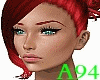 Clear red eyebrows