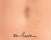 Love - belly Tattoo