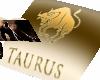 Gold Taurus Book Pillow