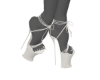 MI White Platform Heels