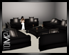 Black and snakeskin sofa