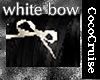 (CC) white bow