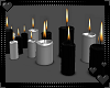 Blk & Silver Candles