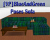 [VP]Blue&Green Pose Sofa