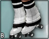 Skates Black White Socks