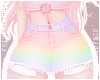 F. Jean Skirt Rainbow
