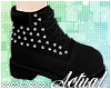 ☯ Spiked Boots Black