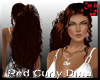 Red Curly Dina Hair