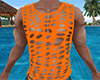 Orange Tank Top Torn 6 M