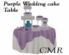 Purple Wedding Cake Tabl