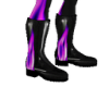 pvc purple flame boot