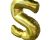Letter S Golden Balloon